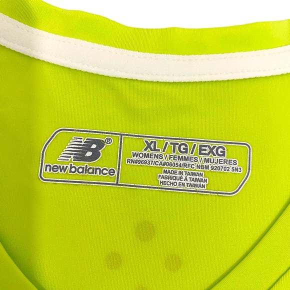 New Balance Green & White Women’s Lightning Dry Sleeveless Athletic Shirt, XL - Picture 11 of 11